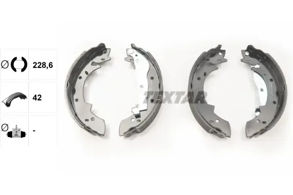 TEXTAR 91030400 | Fren Papuç Balata BMW  E-30 Arka OEM 34211154385 - 34211157302 - 34211157302