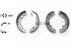 TEXTAR 91030400 | Fren Papuç Balata BMW  E-30 Arka OEM 34211154385 - 34211157302 - 34211157302