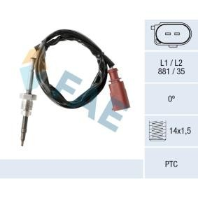FAE-68017  EKSOZ SICAKLIK SENSÖRÜ VW - AUDİ - SEAT - SKODA - 1.6 TDI - 2.0 TDI OEM-04L906088E