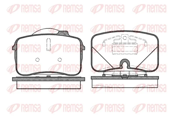 Remsa-37800 Ön Fren Balatası Bmw 5-7 Serisi E34 Kasa  1987-1995 Arası Araçlar Oem-34111160120-34111160710