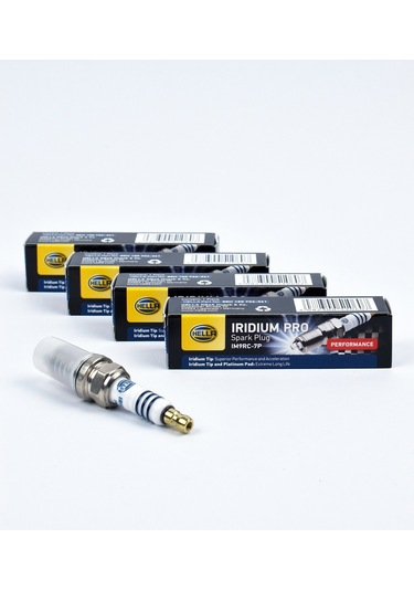 HELLA-8EH188705081 ATEŞLEME BUJİSİ  ( PMJ8RC4-10 ) , PLATİNUM , BMW OEM 12122158253 12788884 12120032137 12120032138 12120035915 7521111 7564012